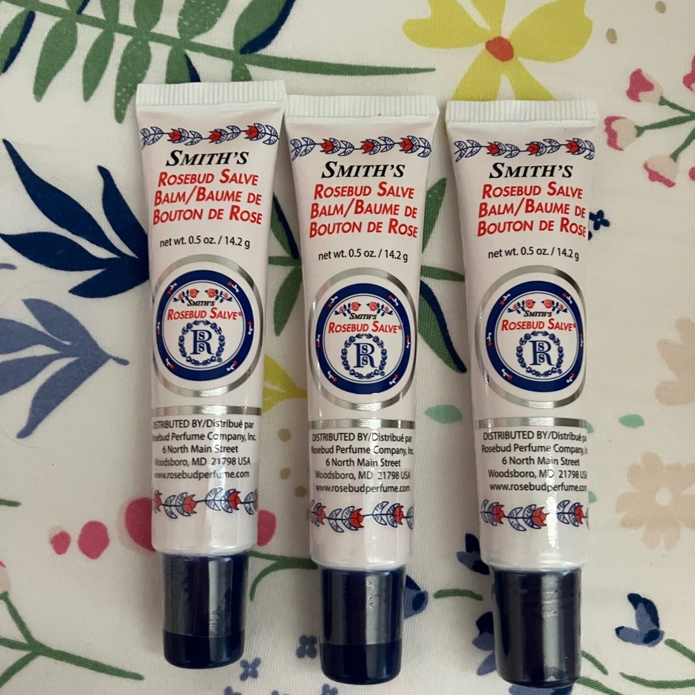 Smith's Rosebud Salve Balm Tubes Trio